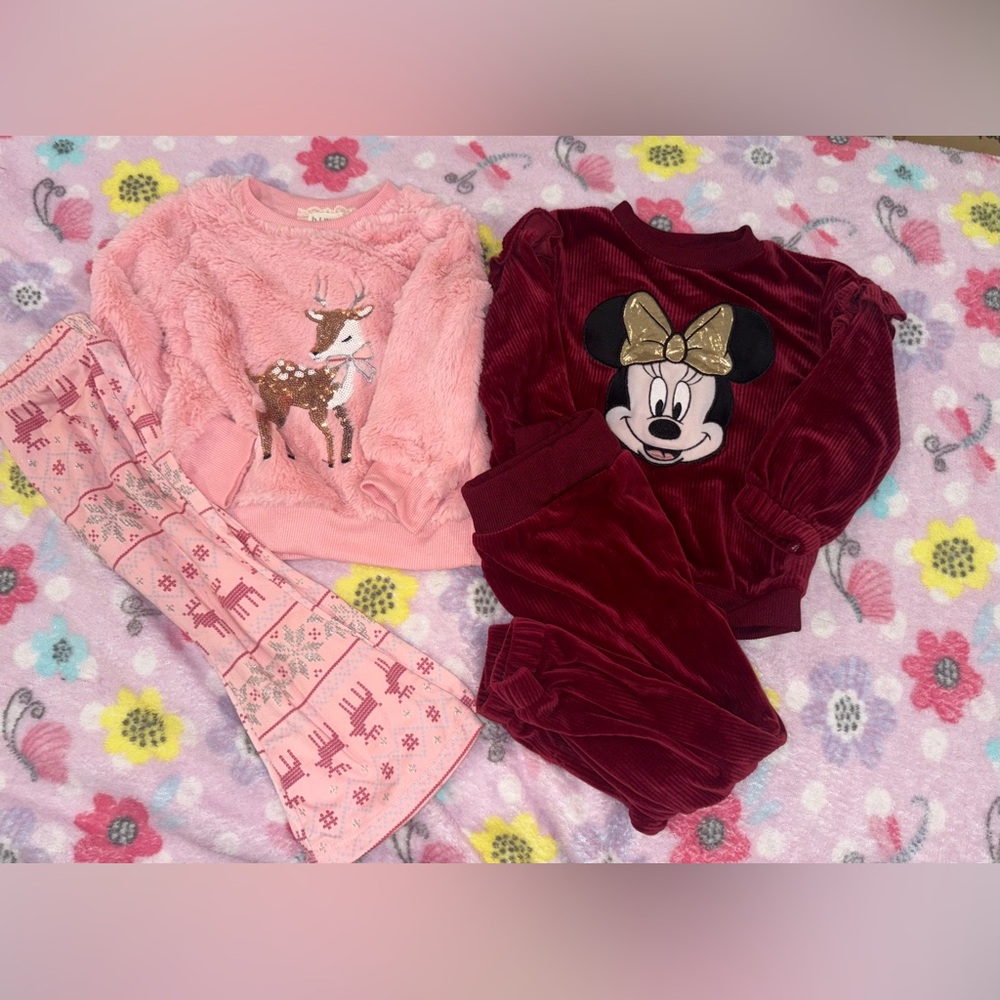 Toddler Girl 2T Holiday Sweater Set Bundle